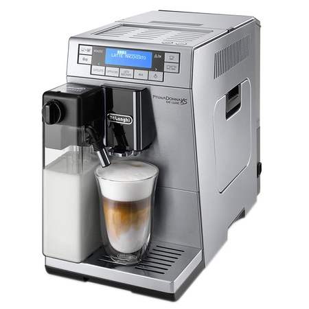 Espressor automat De'Longhi PrimaDonna XS ETAM 36.365.M, 1450W, 15 bar, 1.3 l, Negru/Inox
