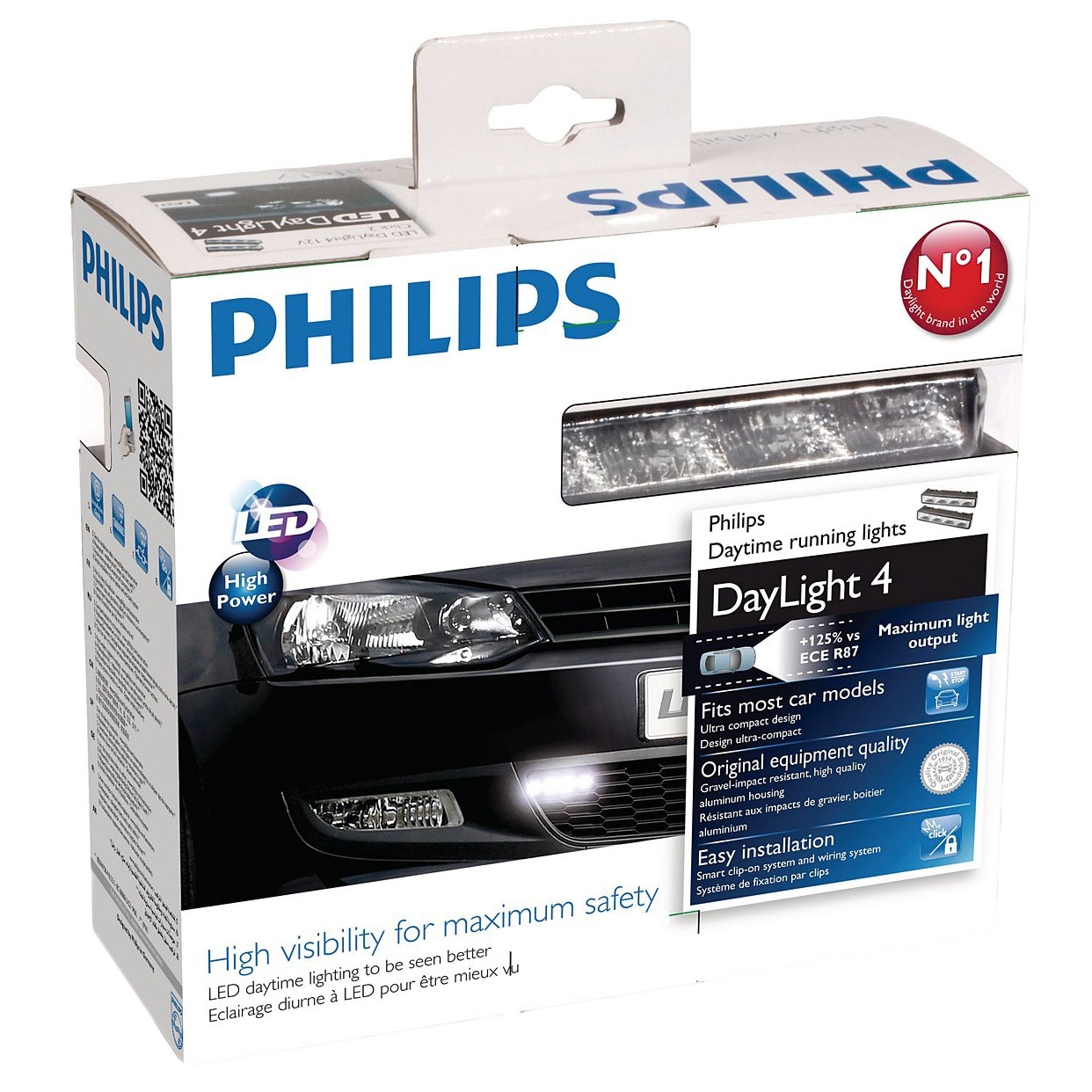 Set module lumini de zi cu LED Philips DRL4, 12V,