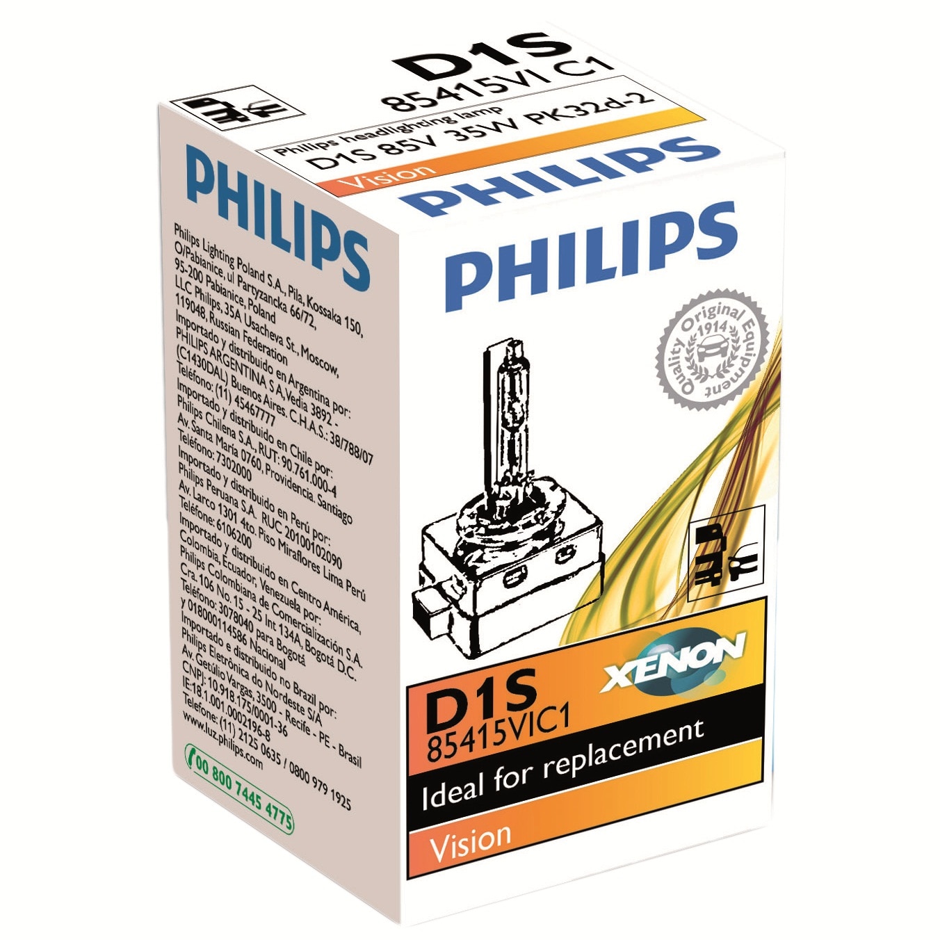 Philips Xenon Vision 85415 D1S 35W 85V - Hitta bästa pris på Prisjakt