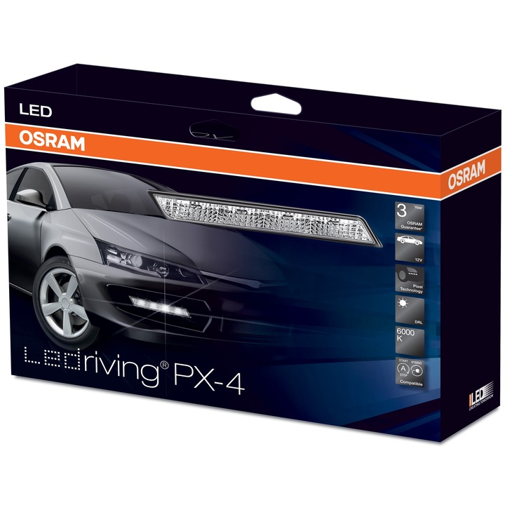 Osram LEDriving PX-4 Led nappali fény készlet, 12V, 13.5W, 2 darab