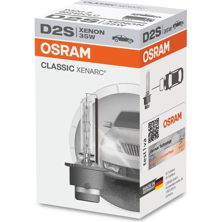 Bec auto Xenon pentru far Osram D2S, 35W, 1 Buc