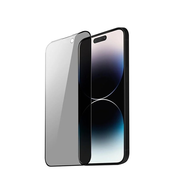 Стъклен протектор, съвместим с IPhone 15 Pro, Privacy