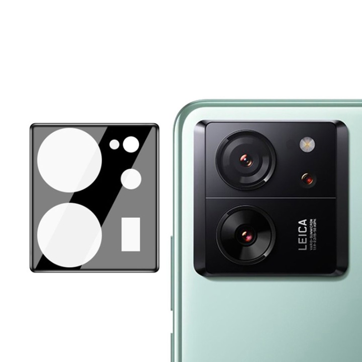 Защитен протектор за камера Xiaomi 13T \ 13T Pro от FullHD Ultra Technology Secure Glass, Черен