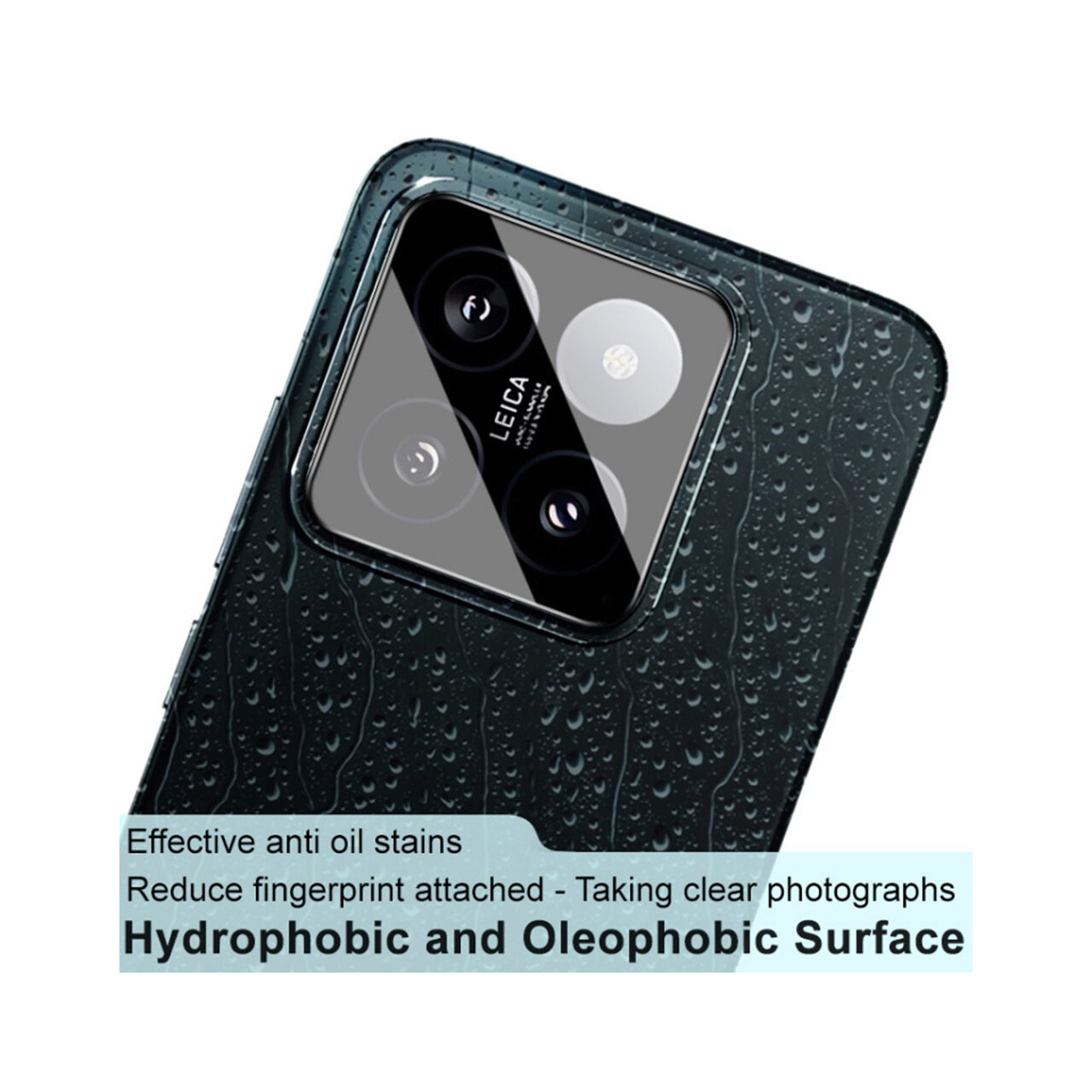 Folie Camera pentru Xiaomi 14 - Techsuit Full Camera Glass - Black