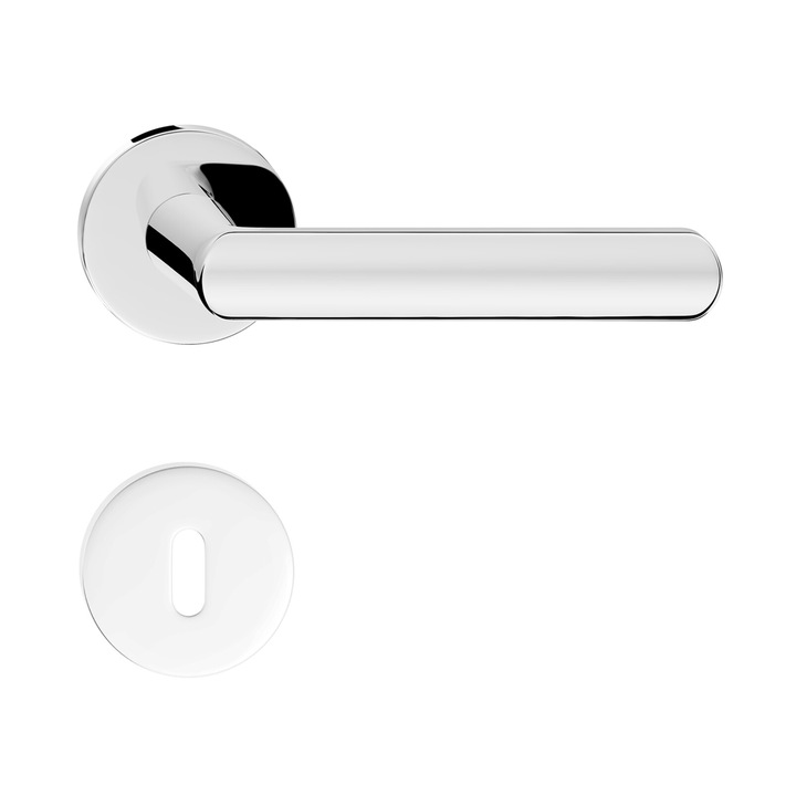 Maner usa LUNA rozeta cheie crom lucios