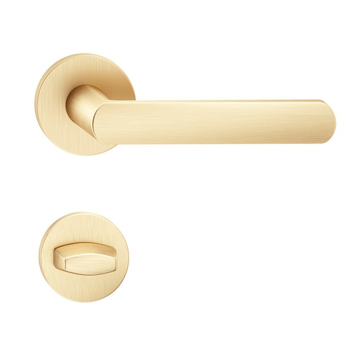 Maner usa LUNA auriu mat cu rozeta wc