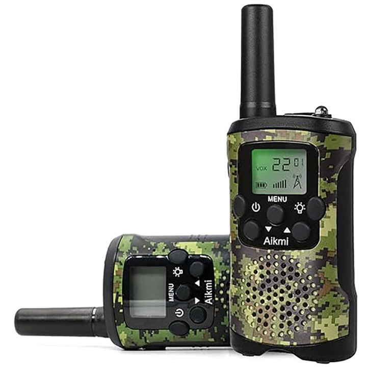 2db walkie-talkie gyerekeknek, Sunmostar, 22 csatorna, 2 út, +5 év, Multicolor