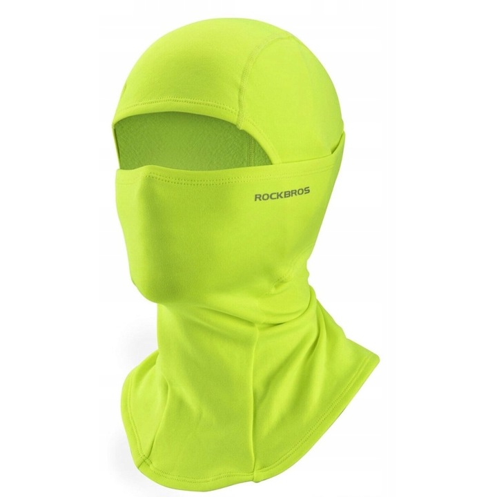 Masca de fata izolata, Rockbros, Nailon, Verde neon