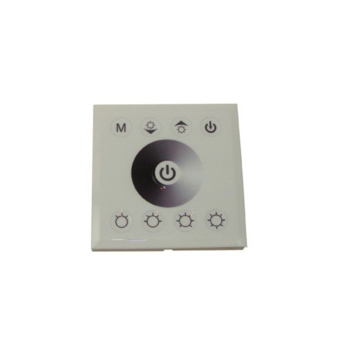 Controler LED tactil, BOWI, 2x4A, 12-24V, 86x86x35mm, Alb