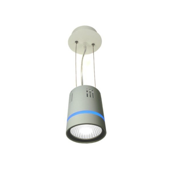 Spot LED, BOWI, 10W+2W, Alb rece/Albastru