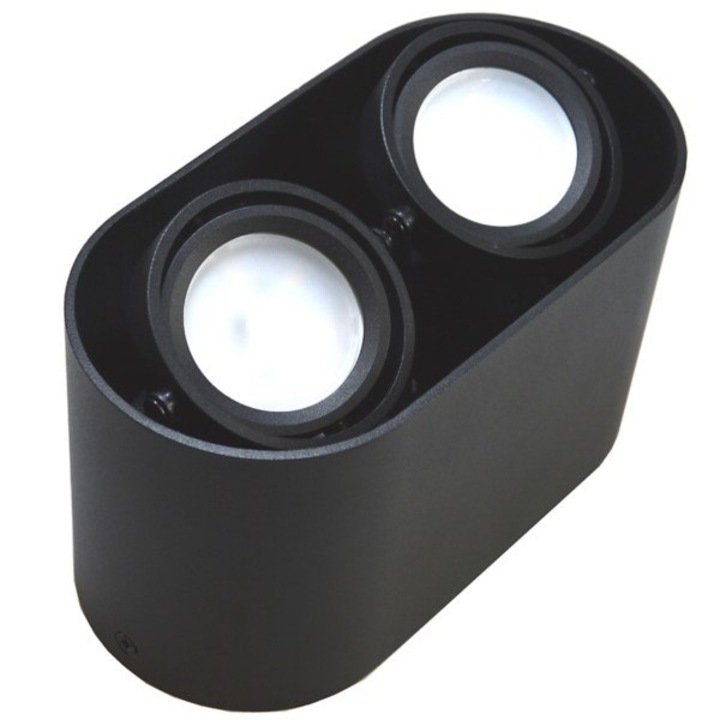 Plafon mobil rotund din aluminiu Sirok Black