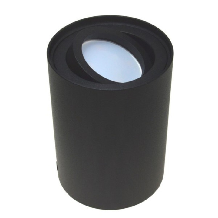 Plafon mobil rotund, BOWI, Aluminiu, 80x110cm, Negru