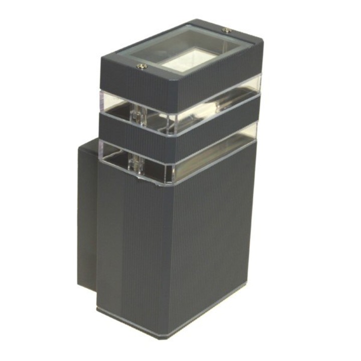 Aplica exterior, BOWI Santa, IP54, GU10, 110x94x205mm, Gri