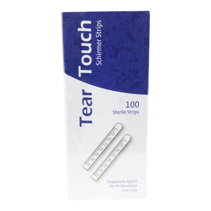 Test Schirmer - benzi oftalmice masurarea productiei lacrimale, folii gradate, steril, 100 bucati
