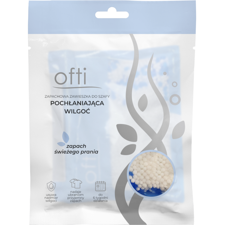Влагоабсорбент за закачалки, гардероби, чекмеджета, дискретен аромат на прясно пране
