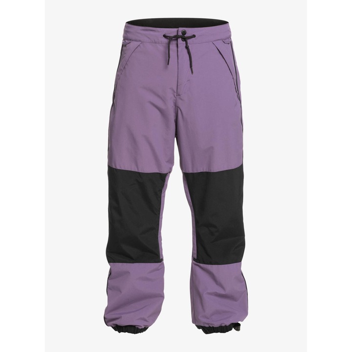 Pantaloni de schi, Quikisilver, Poliester, Negru, Negru/Violet, XS