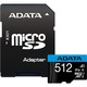 512 GB, MicroSDXC, clasa 10, standard UHS-I U1, "AUSDX512GUICL10A1-RA1"