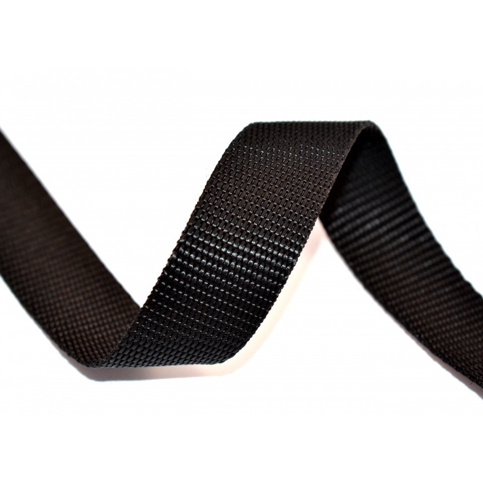 Chinga textila rola, latime 25 MM, lungime 10M, culoare negru