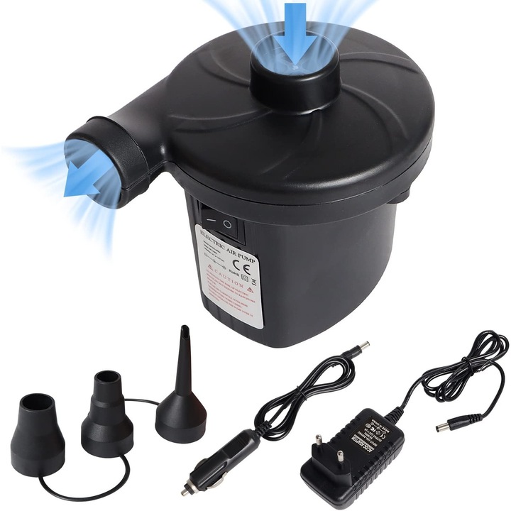 Légszivattyú, Jormftte, Műanyag, Elektromos, Fekete