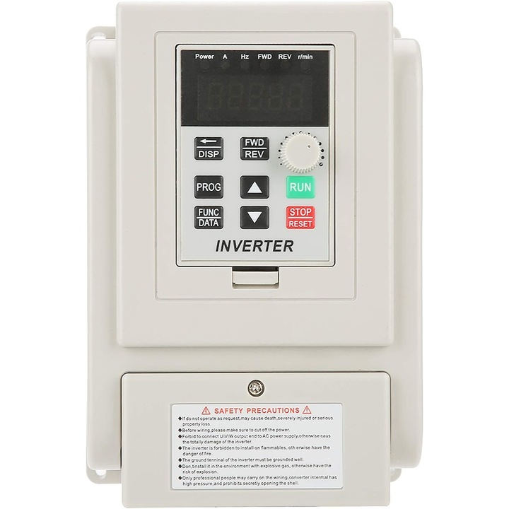 Inverter, Jormftte, 4KW, egy bemenettel és három kimenettel, 220V, fordulatszám szabályzó átalakító, fehér