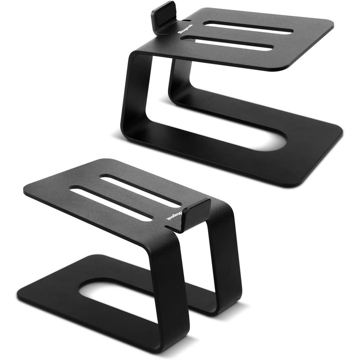 Jormftte hangszóróállványok, szett, fém, 13x12x16cm, fekete