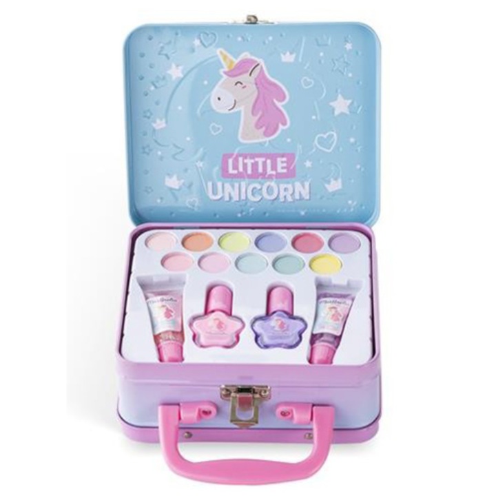 Set de infrumusetare Martinelia - Little Unicorn, cutie metalica