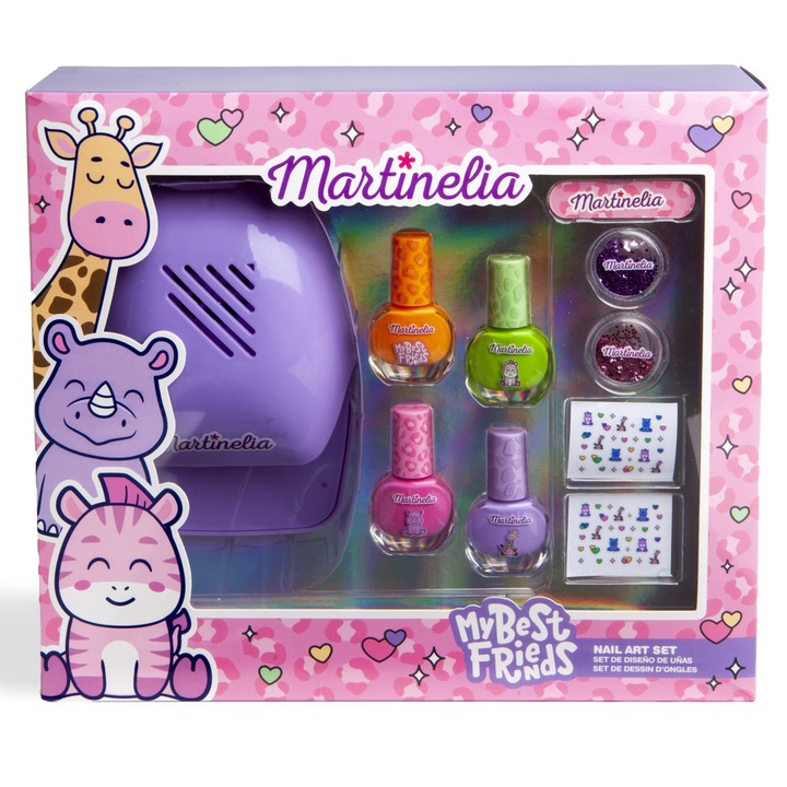 Set manichiura Martinelia - My Best Friends, cu uscator unghii