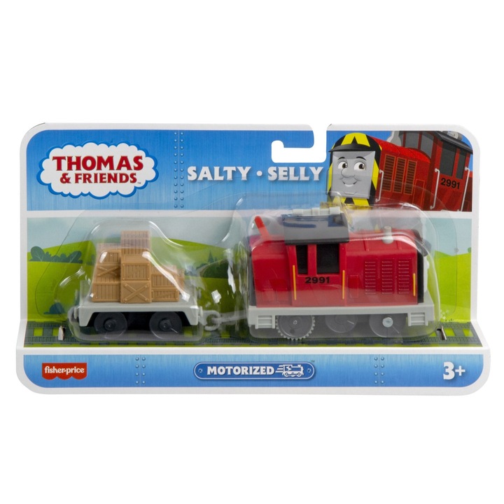 Моторизиран локомотив Thomas & Friends - Salty Selly, С вагон