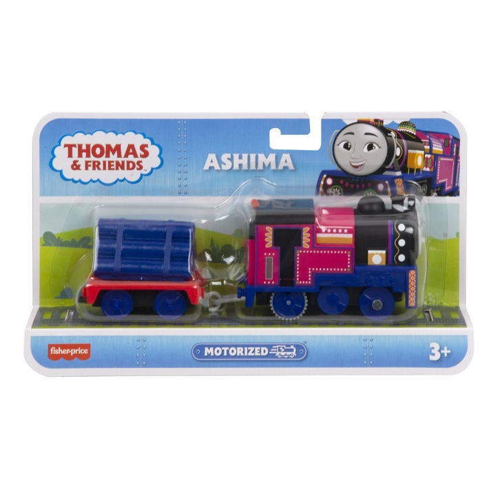 Locomotiva motorizata Thomas & Friends - Ashima, cu vagon