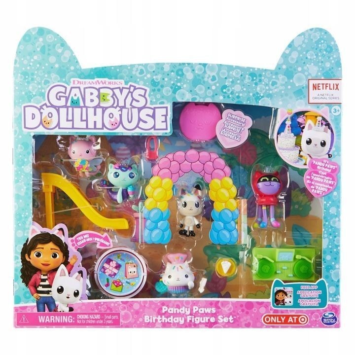 Gabby's Dollhouse játékkészlet – Pandy Paws születésnapja