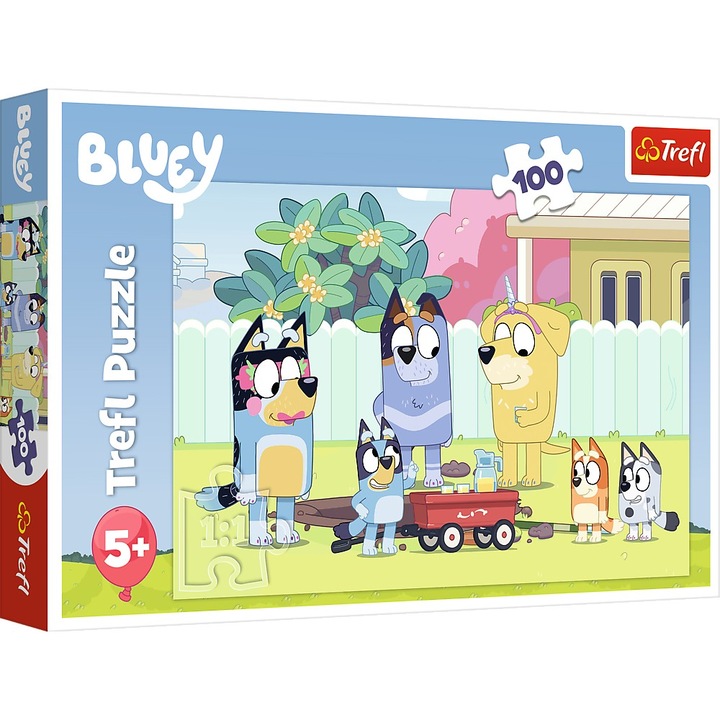 Пъзел Trefl - Чудесният свят на Bluey, 100 части