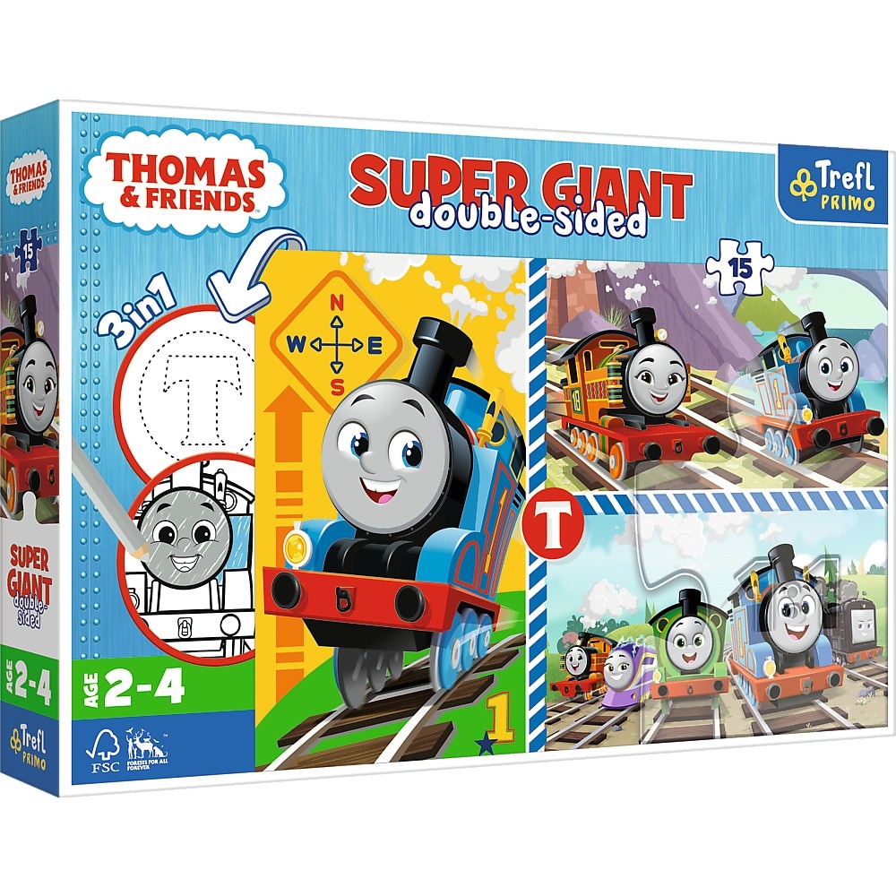 Puzzle Trefl Primo Super Giant, Thomas & Friends, 15 piese - eMAG.ro