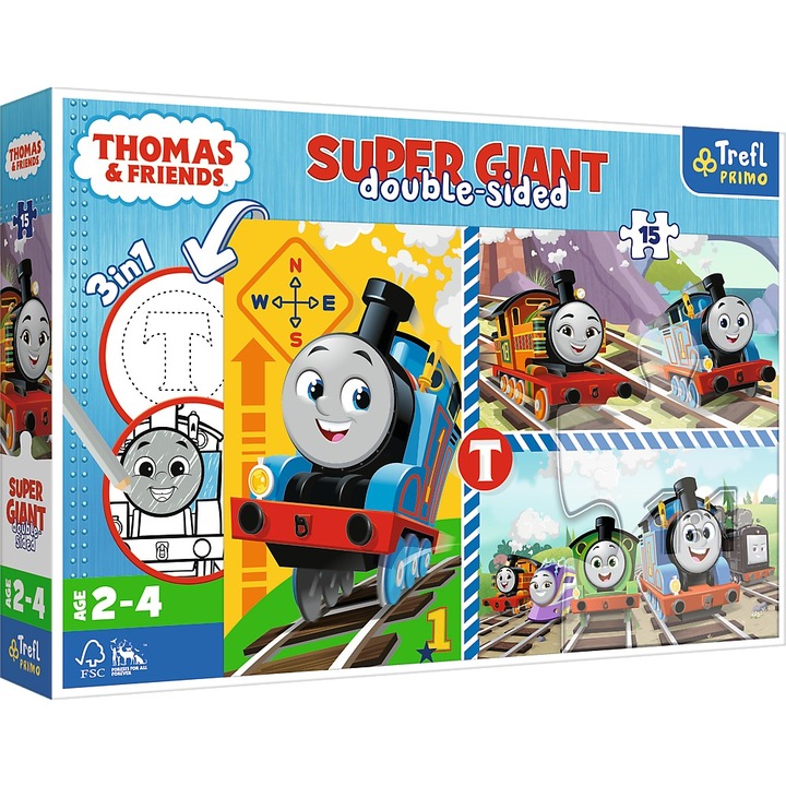 Пъзел Trefl Primo Super Giant, Thomas & Friends, 15 части