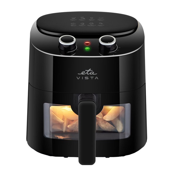 Фритюрник ETA Vista 0168 90000, 1300W, 4.3 литра, таймер 0-30 мин, черен