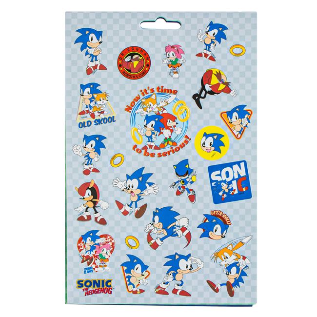 Set 200 autocolante si stickere, model Sonic the Hedgehog, marimi ...