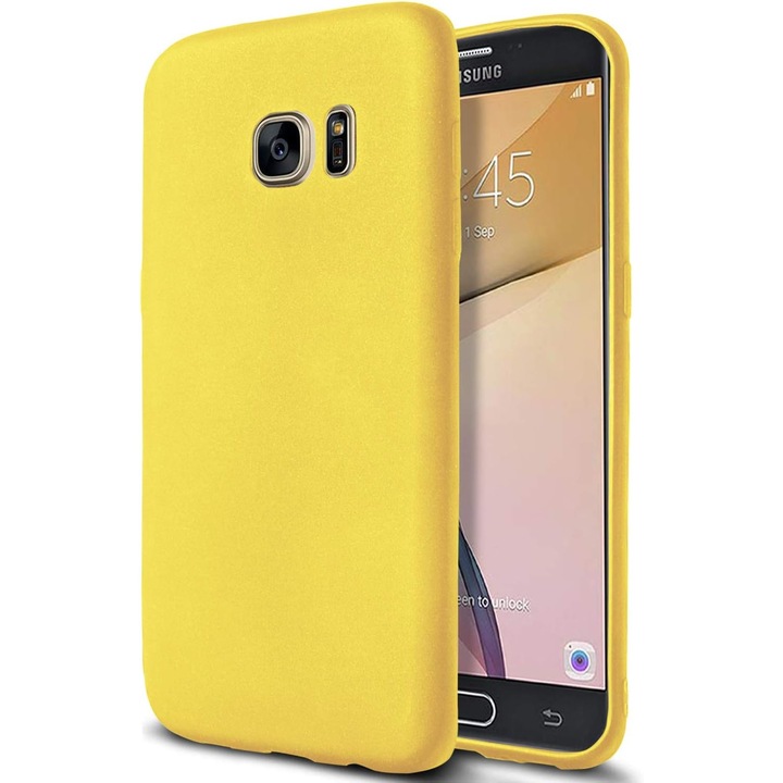 Кейс за Samsung Galaxy S7 Edge tpu жълт кейс