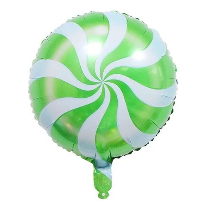 Balon folie, bomboana, verde, 45 cm, Party Shop