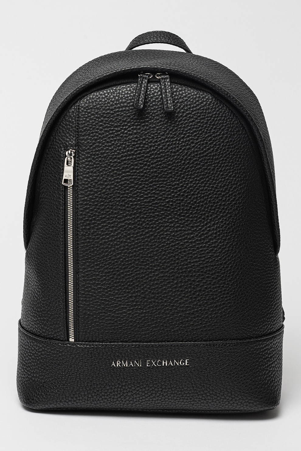 ARMANI EXCHANGE, Rucsac de piele ecologica cu logo discret, Negru
