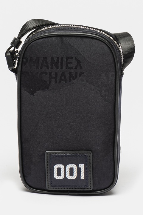 ARMANI EXCHANGE, Keresztpántos műbőr táska, Tengerészkék
