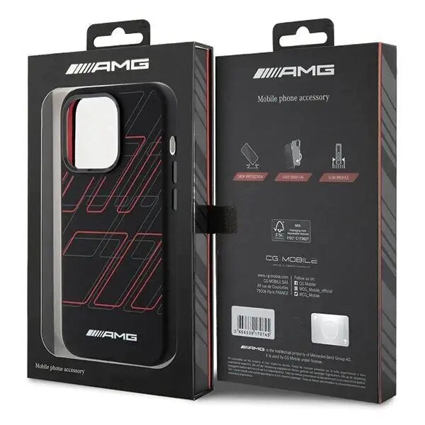 Mercedes-Benz AMG силиконов калъф с големи ромбове Pattern MagSafe ...