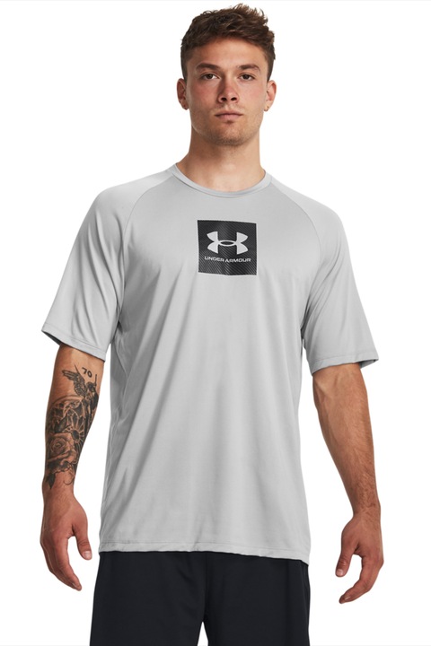 Tricou barbati, Under Armour, 303440589, Poliester, Negru/Gri deschis