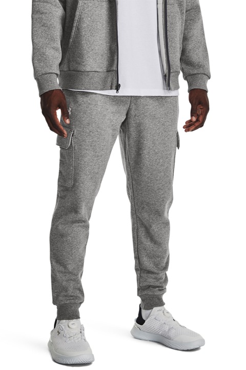 Under Armour, Тренировъчен карго панталон Rival, Сив меланж