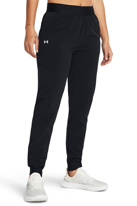 Under Armour, Pantaloni cu talie inalta, pentru antrenament Rival, Negru