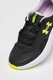 Under Armour, Pantofi Surge 4 pentru alergare, Negru/Roz