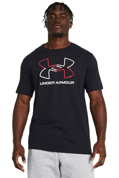 Under Armour, Тениска Foundation с лого, Черен