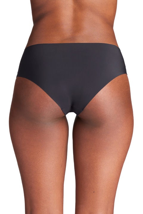 Under Armour, Set de chiloti hipster cu imprimeu logo pentru antrenament - 3 perechi, Negru