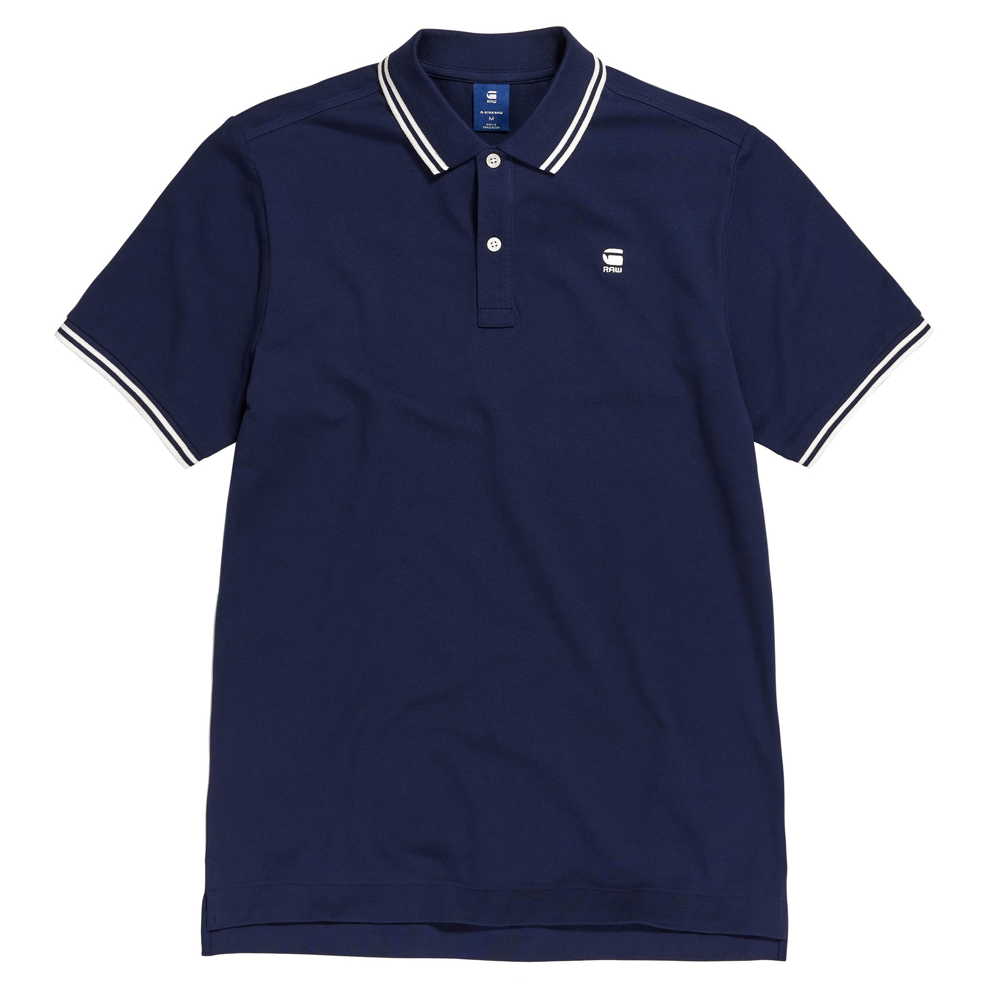 G-STAR, Tricou polo slim fit Dunda, Albastru inchis, S