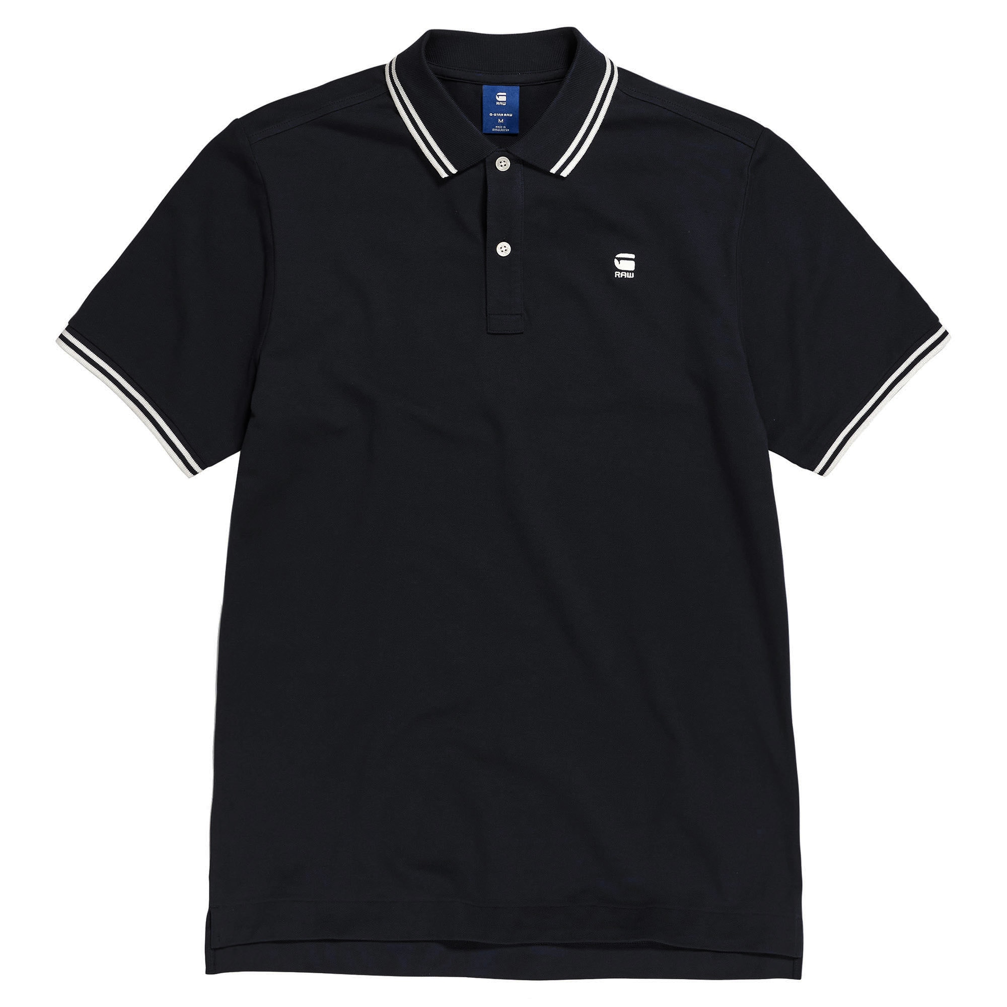G-STAR, Tricou polo slim fit Dunda, Negru, M