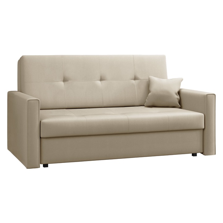 Canapea Clivia Bis III Manila, MIRJAN24, bej, 153x98x85cm