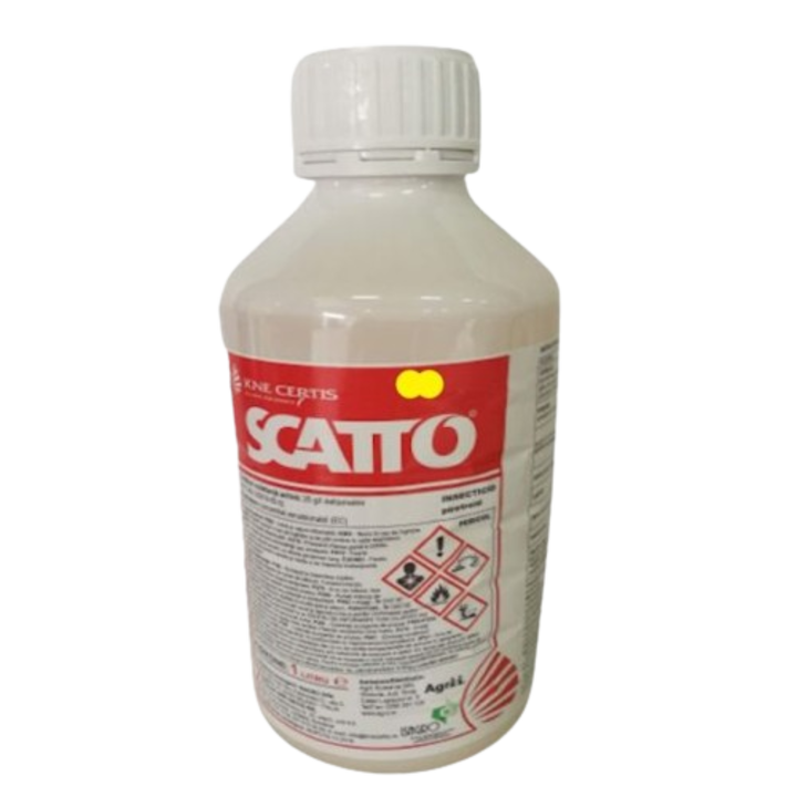 Insecticid piretroid de sinteza care actioneaza prin contact si prin ingestie, Scatto, 1 l